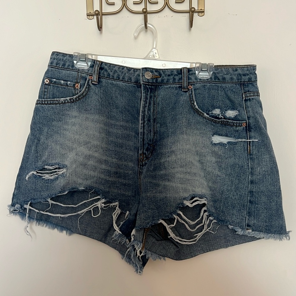 Wild fable, high-rise distress denim shorts